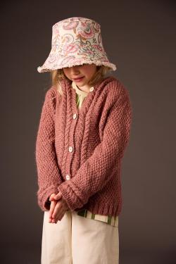 Fiche modèle - Veste à torsades Lola - Bergère de France