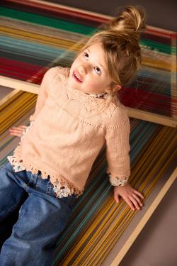 Fiche modèle - Pull empiècement Bella - Bergère de France