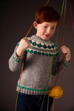 Fiche modèle - Pull jacquard circulaire Baptiste - Bergère de France