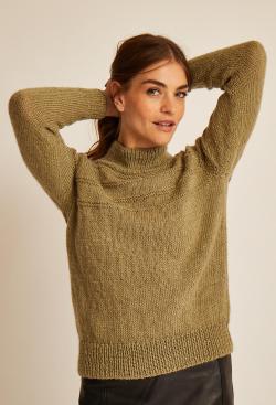Fiche modèle - Pull raglan fantaisie Lisa - Bergère de France