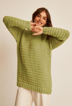 Fiche modèle - Pull long Beatrice - Bergère de France