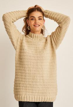 Fiche modèle - Pull long Sidonie - Bergère de France