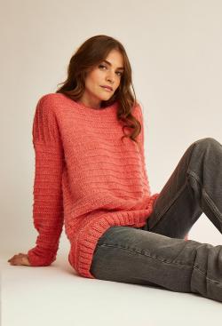 Fiche modèle - Pull long Flore - Bergère de France