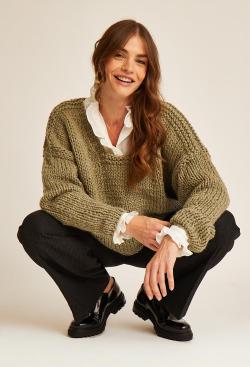 Fiche modèle - Pull loose Alana - Bergère de France