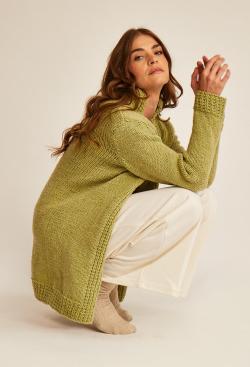 Fiche modèle - Gilet long Billie - Bergère de France