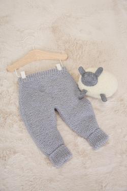 Fiche modèle - Pantalon point mousse revers Illoan - Bergère de France
