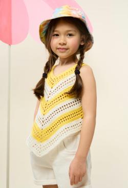 Fiche modèle - Top au crochet Carmen - Bergère de France