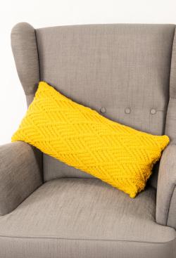 Fiche modèle - Coussin rectangle point zig-zag Irouk - Bergère de France
