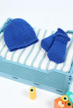 Fiche modèle - Ensemble bonnet et chaussons Inès - Bergère de France