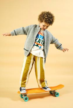 Fiche modèle - Gilet zippé enfant Samson - Bergère de France