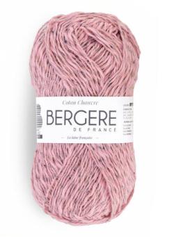 Fil à tricoter - COTON CHANVRE ROSE - Bergère de France