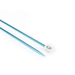 Aiguilles droites aluminium colorées, 40 cm n°3 - Bergère de France