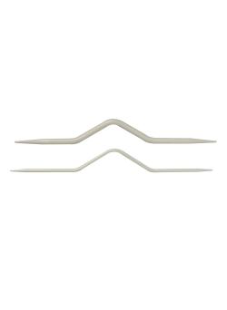 Lot de 2 aiguilles torsades aluminium, 12 cm - Bergère de France