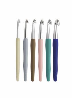 Lot de 6 crochets aluminium Knit Pro, 13 cm - Bergère de France