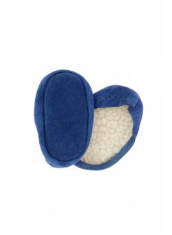 Semelles chaussons à coudre, marine pointure 22/24 - Bergère de France