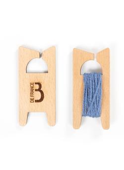Lot de 6 navettes jacquard, bois