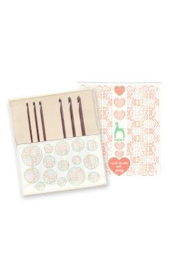 Kit de 6 crochets en bois de laurier Pony - Bergère de France