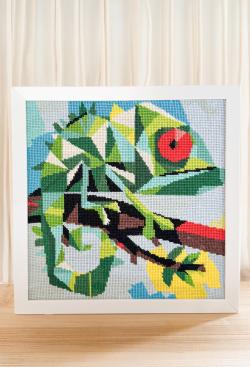 Kit toile Caméléon perché - Bergère de France