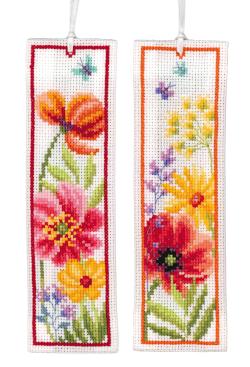 Kit 2 marque-pages coquelicots et fleurs sauvages - Bergère de France