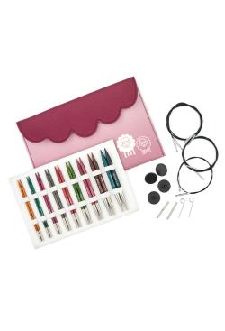 Kit 9 aiguilles circulaires interchangeables en bouleau - Bergère de France