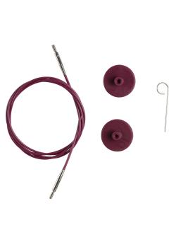 Câble et 2 embouts d'arrêts, 40 cm, Knit Pro - Bergère de France