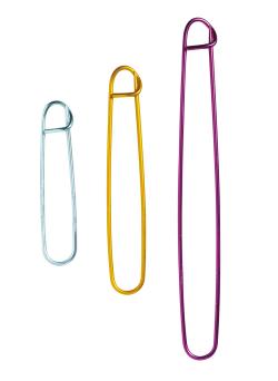 Lot de 3 arrête-mailles colorés, 8,5 à 17 cm, Bergère de France