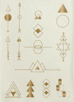 Planche formes géométriques pour customisations, 22 x 30 cm, Bergère de France