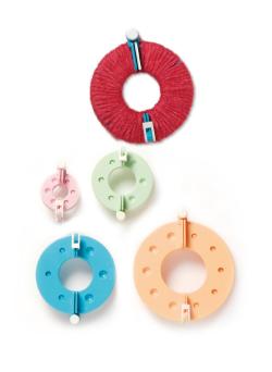 Lot de 4 formes à pompons pastel - Bergère de France