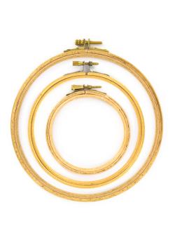 Lot de 3 cercles à broder 10-15-20 cm - Bergère de France