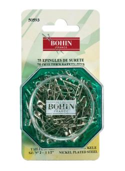 Blister de 75 épingles de sureté à ressort n°3, 39 mm
