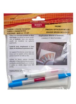 Voile de transfert + voile + pinceau
