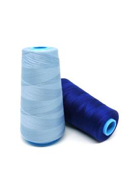 Cône fil polyester 2 couleurs, 2500 m lot 6