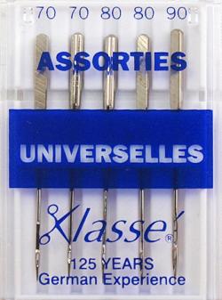 5 aiguilles universelles assorties du 70 au 90