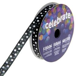Bobine Ruban fantaisie noir - 2 m x 6 mm - Bergère de France