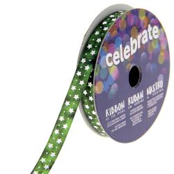 Bobine Ruban fantaisie vert - 2 m x 6 mm - Bergère de France