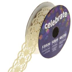 Bobine Dentelle écrue - 2 m x 10 mm - Bergère de France
