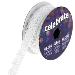 Bobine Dentelle blanche - 2 m x 10 mm - Bergère de France