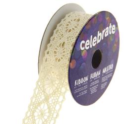 Bobine Dentelle écrue - 2 m x 20 mm - Bergère de France