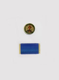 Bobine Fil au Chinois coton, 100m bleuet