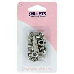 20 oeillets nickel avec outillage de pose