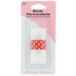 Bande thermocollante pour ourlets 25 mm long.