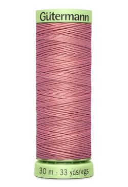 Fil Super Resistant 30 m polyester, vieux rose