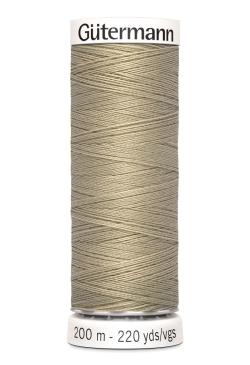 Fil tout coudre 200 m polyester, beige mastic 131