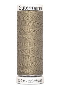 Fil tout coudre 200 m polyester, beige jute 263