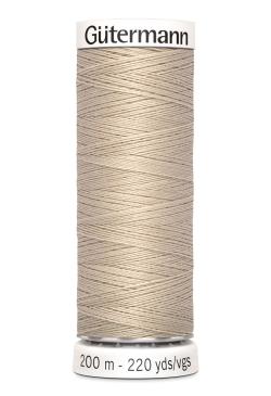 Fil tout coudre 200 m polyester, beige grés 722