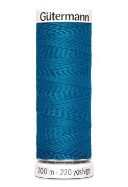 Fil tout coudre 200 m polyester, bleu 025