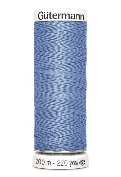 Fil tout coudre 200 m polyester, bleu 074