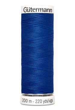 Fil tout coudre 200 m polyester, bleu 316