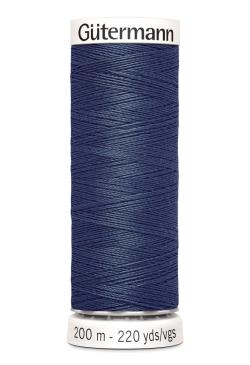 Fil tout coudre 200 m polyester, bleu 593