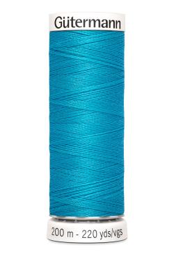 Fil tout coudre 200 m polyester, bleu 736
